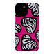 Чохол Ribbed Case для iPhone 13 Heart zebra Pink