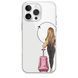 Чохол прозорий Print Adventure Girls для iPhone 17 PRO Pink Bag