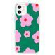 Чохол прозорий Print Flower Color with MagSafe для iPhone 11 Flower Green - ash-mobile.com.ua - фото 1