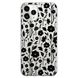 Чохол прозорий Print Flower для iPhone 16 PRO MAX Floral Black - ash-mobile.com.ua - фото 1