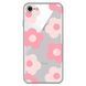 Чехол прозрачный Print Flower Color для iPhone 16e | 17e Pink - ash-mobile.com.ua - фото 1