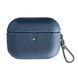 Чохол Grain Leather Case для AirPods PRO 2 Midnight Blue - ash-mobile.com.ua - фото 1