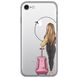 Чехол прозрачный Print для iPhone 7 | 8 | SE 2 | SE 3 Adventure Girls Pink Bag