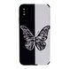 Чохол Ribbed Case для iPhone XS MAX Big Butterfly Black/White
