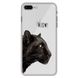 Чехол прозрачный Print Meow для iPhone 7 Plus | 8 Plus Pantera Black купить
