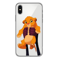 Чохол прозорий Print Lion King для iPhone X | XS Simba King купити