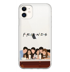 Чохол прозорий Print FRIENDS для iPhone 12 MINI Cafe купити