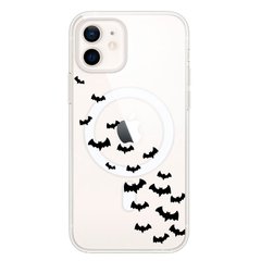 Чехол прозрачный Print Halloween with MagSafe для iPhone 12 | 12 PRO Flittermouse купить