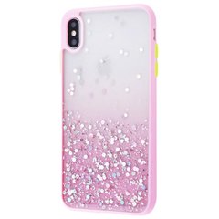 Чехол Confetti Glitter Case для iPhone XS MAX Pink купить