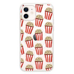 Чехол прозрачный Print FOOD with MagSafe для iPhone 12 MINI Popcorn купить