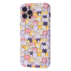 Чохол WAVE NEON X LUXO для iPhone XR Cats mini Yellow/Pink купити