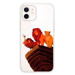 Чехол прозрачный Print Lion King with MagSafe для iPhone 12 | 12 PRO Family купить