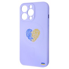 Чехол WAVE Ukraine Edition Case with MagSafe для iPhone 13 PRO MAX Ukraine Heart Glycine