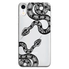 Чехол прозрачный Print Snake для iPhone XR Python купить
