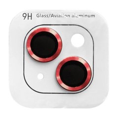 Защитное стекло Metal Classic на камеру для iPhone 15 | 15 Plus Red