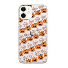 Чохол прозорий Print Halloween для iPhone 12 MINI Pumpkin Orange купити