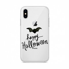 Чохол прозорий Print Halloween для iPhone XS MAX Happy Halloween купити