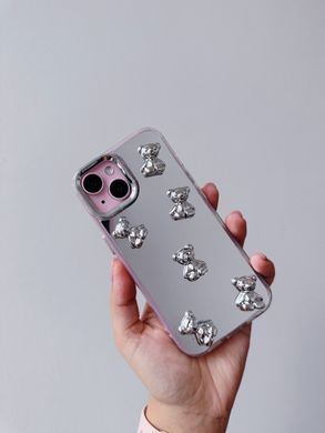 Чехол Mirror Shine Case для iPhone 14 Bears - ash-mobile.com.ua - фото 2
