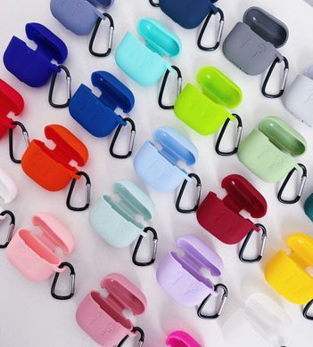 Чохол силіконовий LOGO з карабіном для AirPods 3 Lavender Gray - ash-mobile.com.ua - фото 6