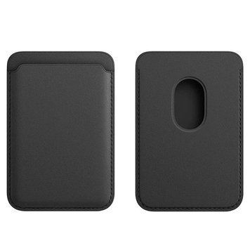 Leather Wallet with Double Magnetic Black - ash-mobile.com.ua - фото 1