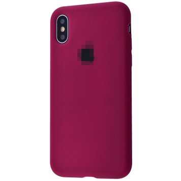 Чохол Silicone Case Full для iPhone XS MAX Marsala - ash-mobile.com.ua - фото 1