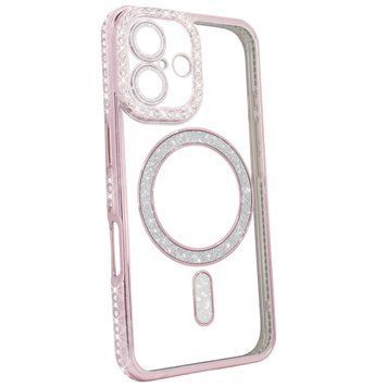 Чохол Diamond Shining with MagSafe для iPhone 17 Rose Gold