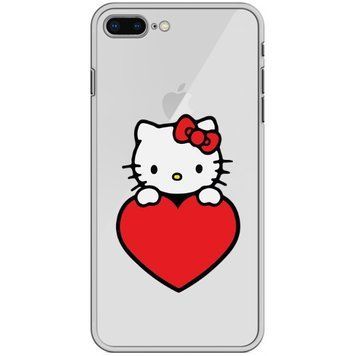 Чохол прозорий Print Hello Kitty для iPhone 7 Plus | 8 Plus Love - ash-mobile.com.ua - фото 1