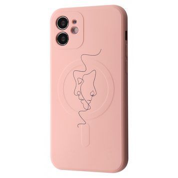Чохол WAVE Minimal Art Case with MagSafe для iPhone 11 Pink Sand/Human - ash-mobile.com.ua - фото 1