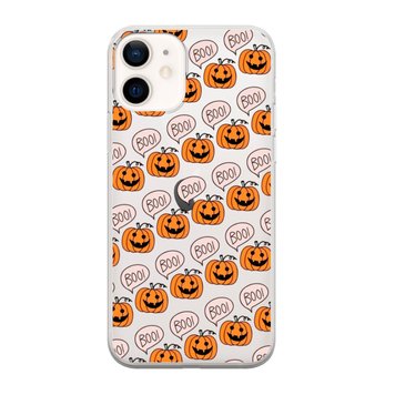 Чохол прозорий Print Halloween для iPhone 12 MINI Pumpkin Orange - ash-mobile.com.ua - фото 1