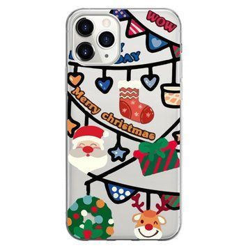 Чехол прозрачный Print NEW YEAR для iPhone 11 PRO MAX Wow Merry Christmas - ash-mobile.com.ua - фото 1