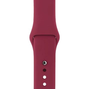 Ремінець Silicone Sport Band для Apple Watch 42mm | 44mm | 45mm | 46mm | 49mm Wine Red розмір S - ash-mobile.com.ua - фото 1