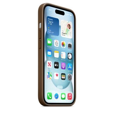 Чехол FineWoven Case with MagSafe для iPhone 15 Taupe - ash-mobile.com.ua - фото 7