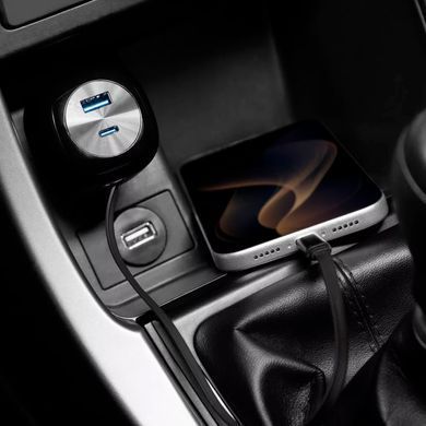 Автомобільний ЗП Proove Pulsar 65W (Type-C + USB) + Retractable Type-C Cable Black - ash-mobile.com.ua - фото 6