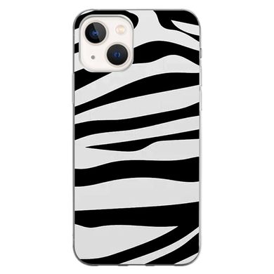 Чехол прозрачный Print Zebra для iPhone 14 Plus