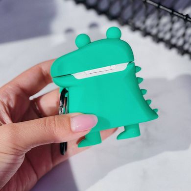 Чохол 3D для AirPods 1 | 2 Crocodile Green купити