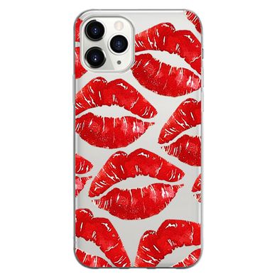 Чохол прозорий Print Love Kiss для iPhone 15 PRO Lips