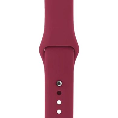 Ремінець Silicone Sport Band для Apple Watch 42mm | 44mm | 45mm | 49mm Wine Red розмір S купити
