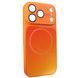 Чохол Gradient Glass MagSafe case для iPhone 17 PRO Starry Orange
