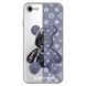 Чохол прозорий Print Robot Bear для iPhone 7 | 8 | SE 2 | SE 3 Lavender Grey купити