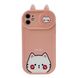 Чехол Animal + Camera Case для iPhone 12 Cat Pink