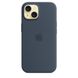 Чехол Silicone Case Full OEM+MagSafe для iPhone 15 Plus Storm Blue