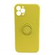 Чохол Silicone Case Full Camera Ring для iPhone 12 PRO MAX Yellow - ash-mobile.com.ua - фото 1