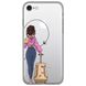 Чехол прозрачный Print для iPhone 7 | 8 | SE 2 | SE 3 Adventure Girls Beige Bag