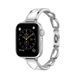 Ремінець Fashion Lady Band для Apple Watch 38mm | 40mm | 41mm | 42mm (10 | 11 series) Silver - White