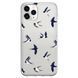 Чехол прозрачный Print Happy Nice для iPhone 17 PRO MAX Swallows