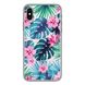 Чехол прозрачный Print Flower для iPhone XS MAX Monstera - ash-mobile.com.ua - фото 1