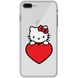 Чехол прозрачный Print для iPhone 7 Plus | 8 Plus Hello Kitty Love