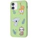 Чехол WAVE Fancy Case для iPhone 12 MINI Animals Green