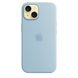 Чехол Silicone Case Full OEM+MagSafe для iPhone 15 Light Blue