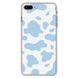 Чохол прозорий Print Animal Blue для iPhone 7 Plus | 8 Plus Cow купити